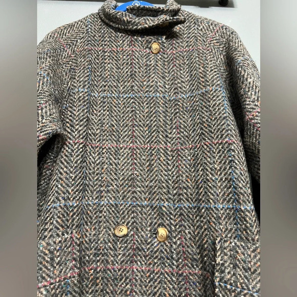 Vintage CPI Long Wool Tweed Coat Classic Timeless  Academia inspired-Size:12 - Picture 8 of 11